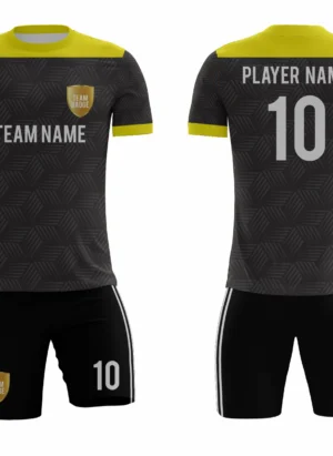 Black Sublimation Custom Soccer Jersey Adult & Youth Unisex