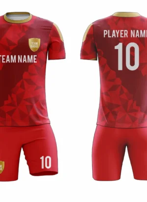 Red Sublimation Custom Soccer Jersey Adult & Youth Unisex