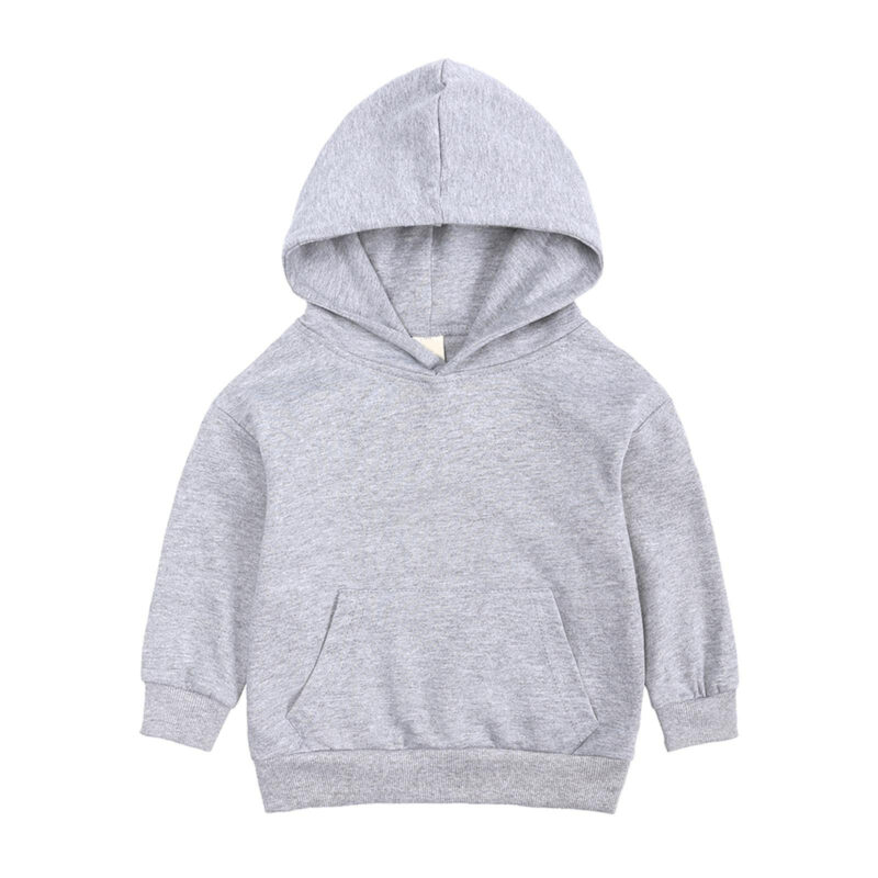 Wholesale Winter Tracksuit Plain Solid Blank Children Unisex Sportswear 2 Piece Set Children's Clothing Kids tracksuit - Image 5