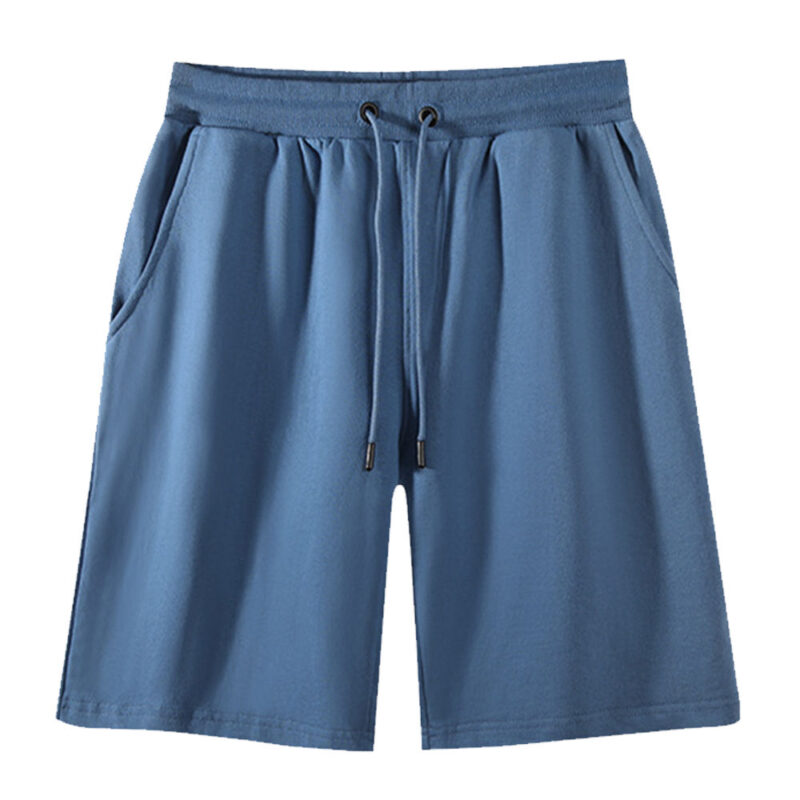 Wholesale Plus Size Blank Plain Custom Logo 5 Inch Men Gym Sports Streetwear Outdoor Athletic French Terry Shorts for Men - Image 5