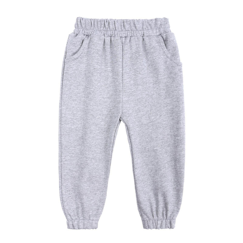 Wholesale Winter Tracksuit Plain Solid Blank Children Unisex Sportswear 2 Piece Set Children's Clothing Kids tracksuit - Image 4