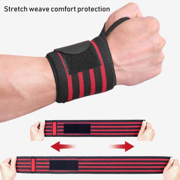 Unisex Sports Fitness Wristbands Custom Logo Handwraps for Weightlifting and Workouts Gym Training Protection - Image 4