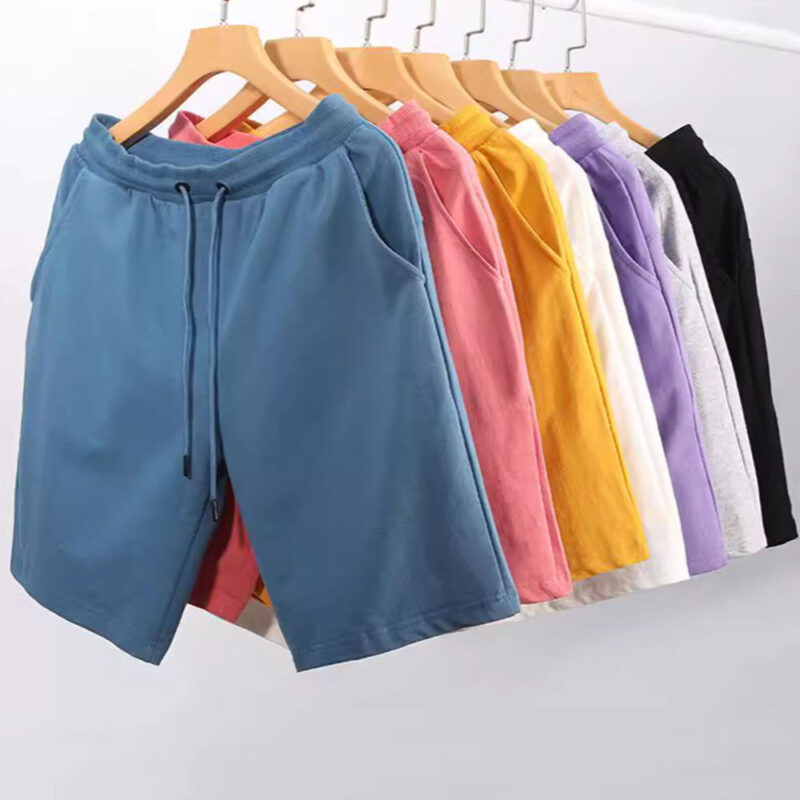 Wholesale Plus Size Blank Plain Custom Logo 5 Inch Men Gym Sports Streetwear Outdoor Athletic French Terry Shorts for Men