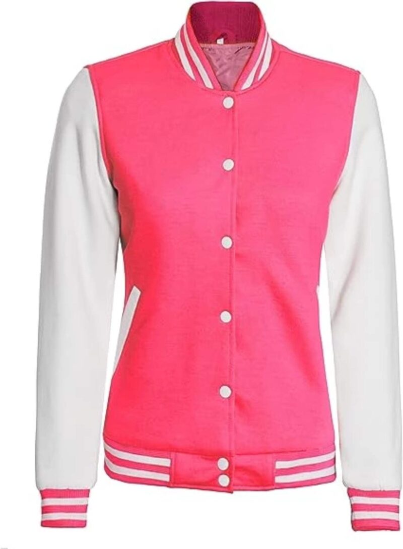 New Style Women's Clothing Fashion Streetwear Patchwork Button Women Autumn Cropped Women Coat Varsity Jacket - Image 5