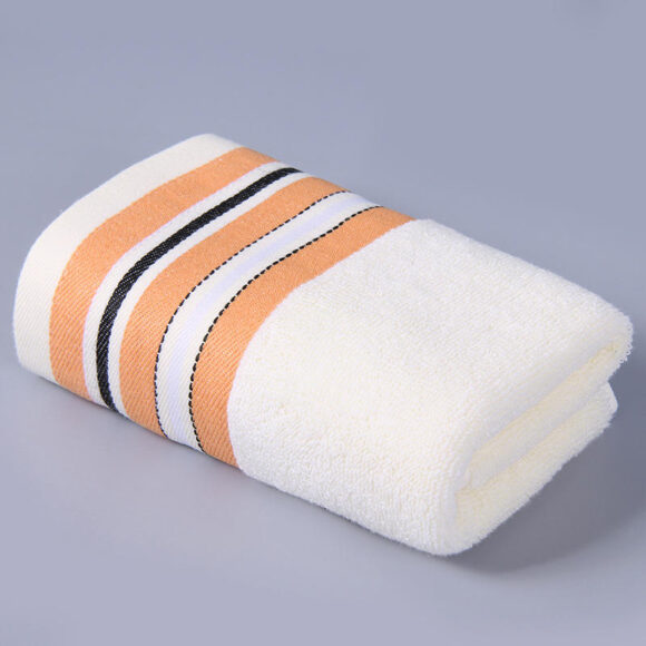 Luxury Custom Logo Solid Color Absorbent Washcloth White Hotel Custom Cotton Bath Towel - Image 5