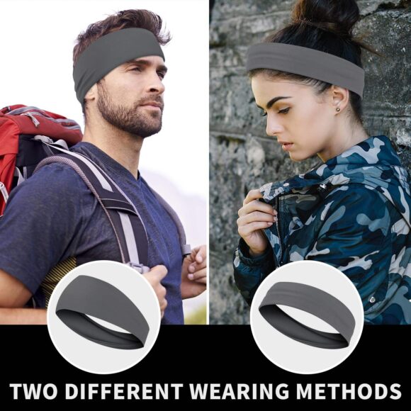 Custom Sports Headband for Men Fitness Sports Satin Headband Yoga Sweat Absorbent Women Custom Headbands with Logo - Image 3