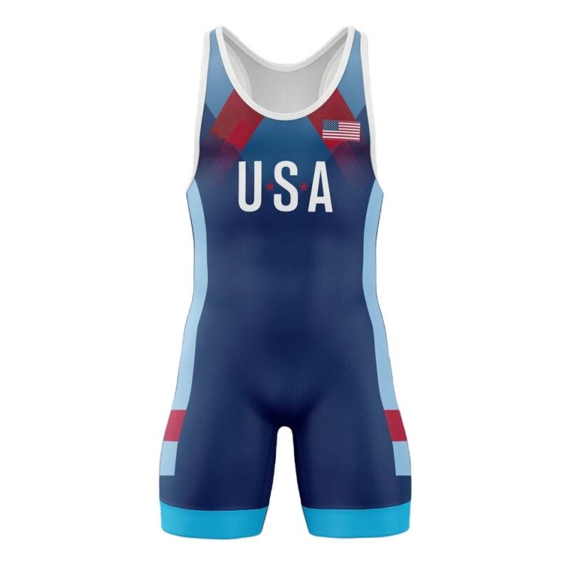 Custom High Quality Adult Wrestling Singlets Wholesale Sublimated Clothing