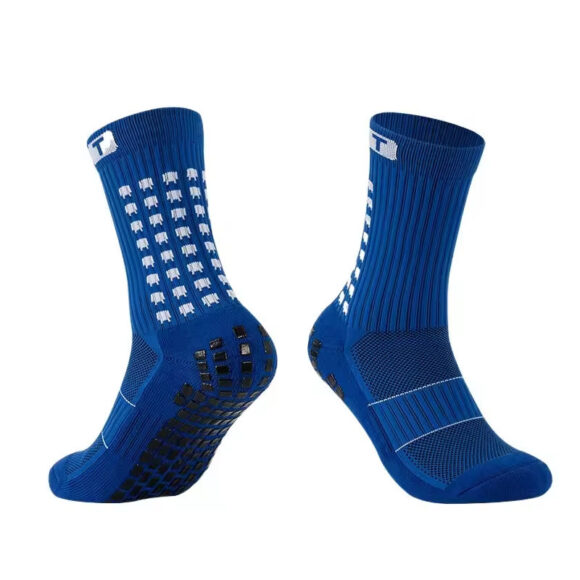 High Quality Men's Soccer Socks Breathable Pure Cotton Crew Anti-Slip Diabetic Friendly Custom Logo Cuff Bottom Free Cycling - Image 2