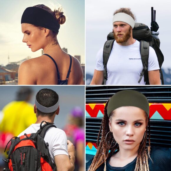 Custom Sports Headband for Men Fitness Sports Satin Headband Yoga Sweat Absorbent Women Custom Headbands with Logo - Image 4