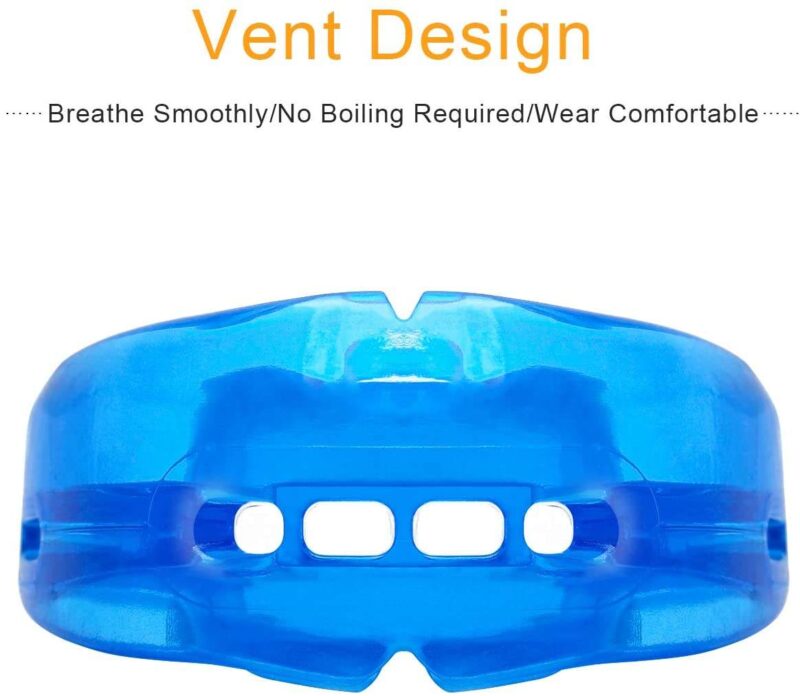 Double Braces Mouth Guard, Sports Athletic Mouth Guards Youth Mouthguard for Upper and Lower Teeth Protection No Boiling Required - Image 4