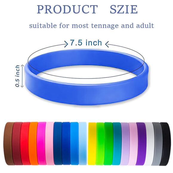 Custom Logo Silicone Wristbands Rubber Bracelets Buy Silicone Wristbands Cheapest Silicone Band Wristband for Promotional Gift - Image 2
