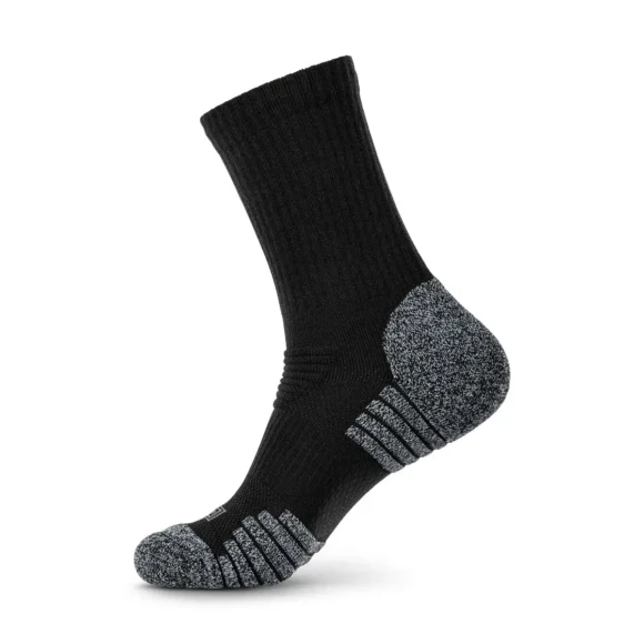 Professional Factory High Quality Cotton Crew Socks Custom Logo Free Design Package Low MOQ Anti-bacterial Function For Gym Use