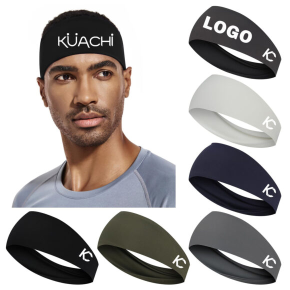 Custom Sports Headband for Men Fitness Sports Satin Headband Yoga Sweat Absorbent Women Custom Headbands with Logo