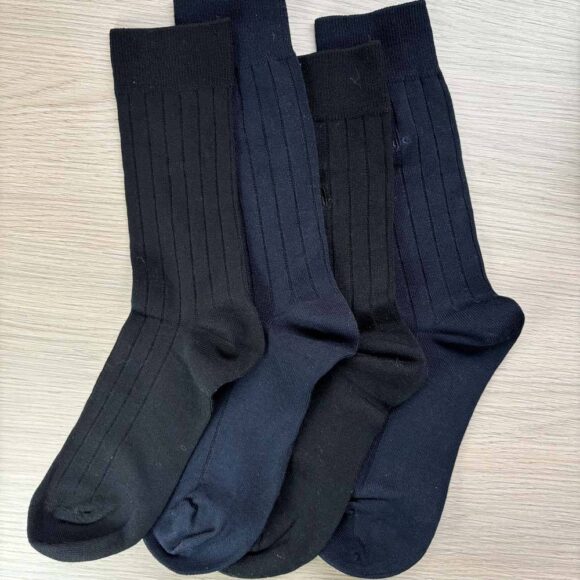 Wholesale High Quality Double Needle Custom Design Embroidery Logo Cotton Crew Socks Breathable Colorful Men Socks - Image 2