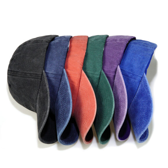 Wholesale Blank Washed Unstructured Low Profile Dad Hat Custom Logo Cotton Solid Strapback Vintage Baseball Cap - Image 4