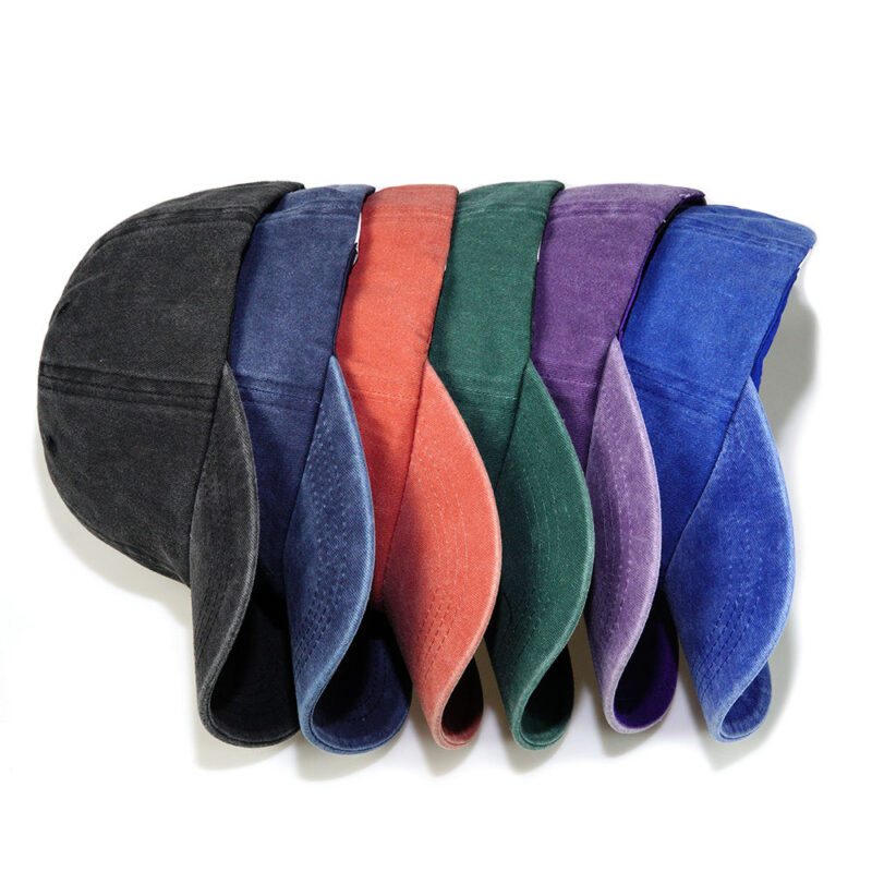Wholesale Blank Washed Unstructured Low Profile Dad Hat Custom Logo Cotton Solid Strapback Vintage Baseball Cap - Image 4