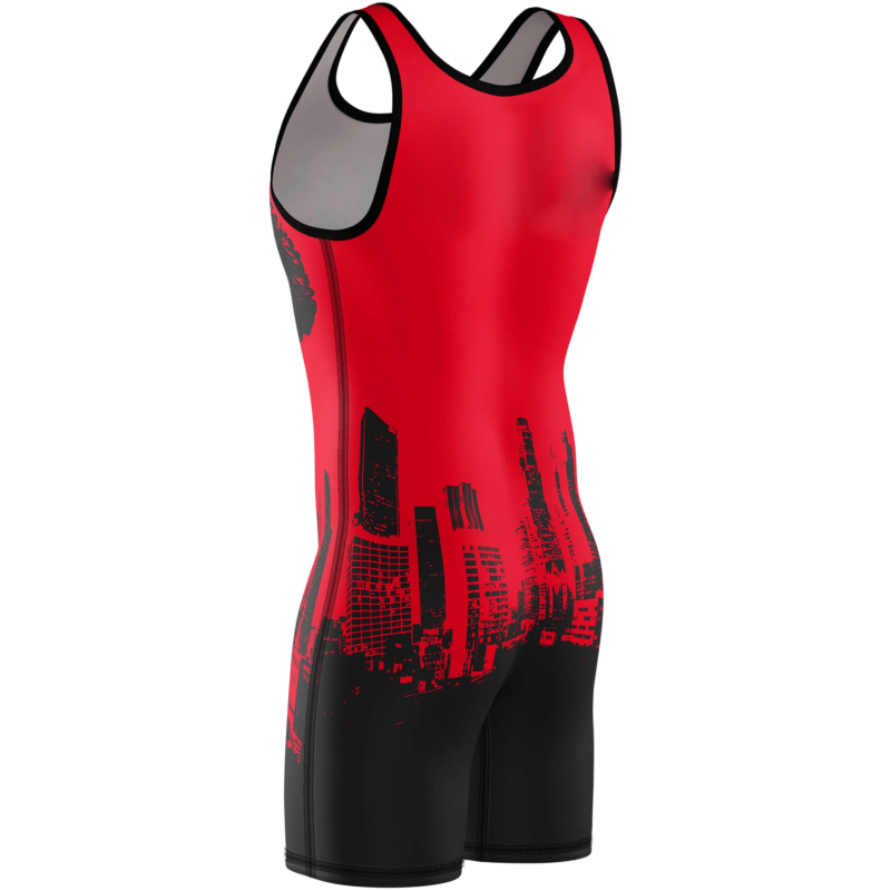 Custom logo Plain Men Wrestling Canada Sublimation White Wrestling Singlet - Image 5