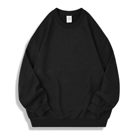 Wholesale 350gsm Crew Neck Unisex 100% Cotton Oversized Sweatshirt Embroidered Crew Neck Men Blank Crew Neck Sweatshirt Hoodie