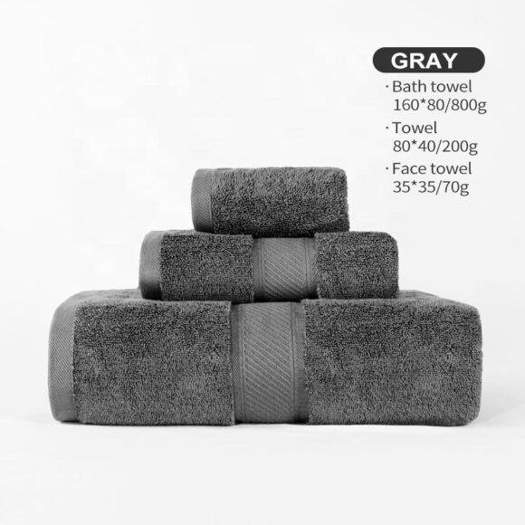 Custom Sustainable Bath Towels and Hand Towel Cotton Towels - Image 6