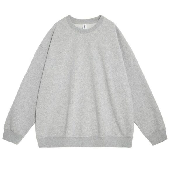 Wholesale 350gsm Crew Neck Unisex 100% Cotton Oversized Sweatshirt Embroidered Crew Neck Men Blank Crew Neck Sweatshirt Hoodie - Image 2