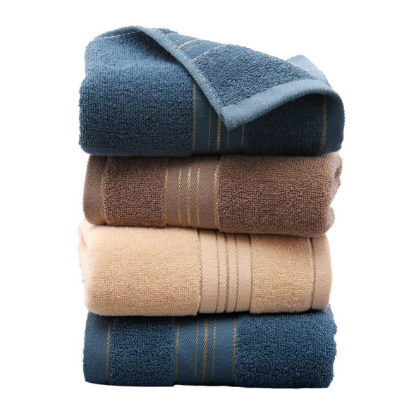 Luxury Custom Logo Solid Color Absorbent Washcloth White Hotel Custom Cotton Bath Towel - Image 6