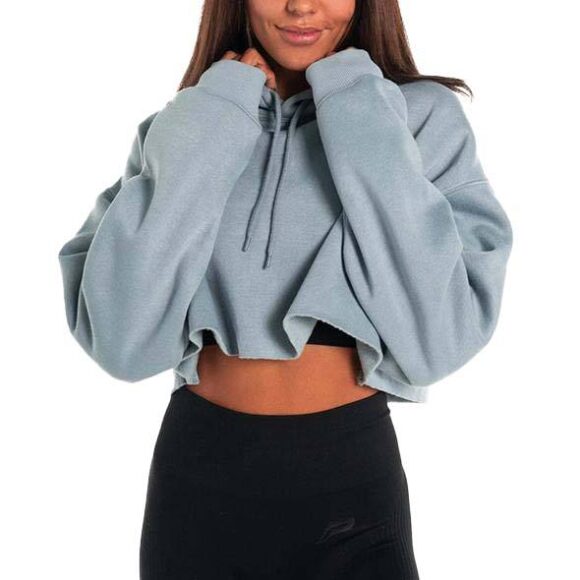 Custom Women Crop Top Hoodie Casual Women Hoodies & Sweatshirts Pullover Cropped Oversized Hoodie For Women - Image 2