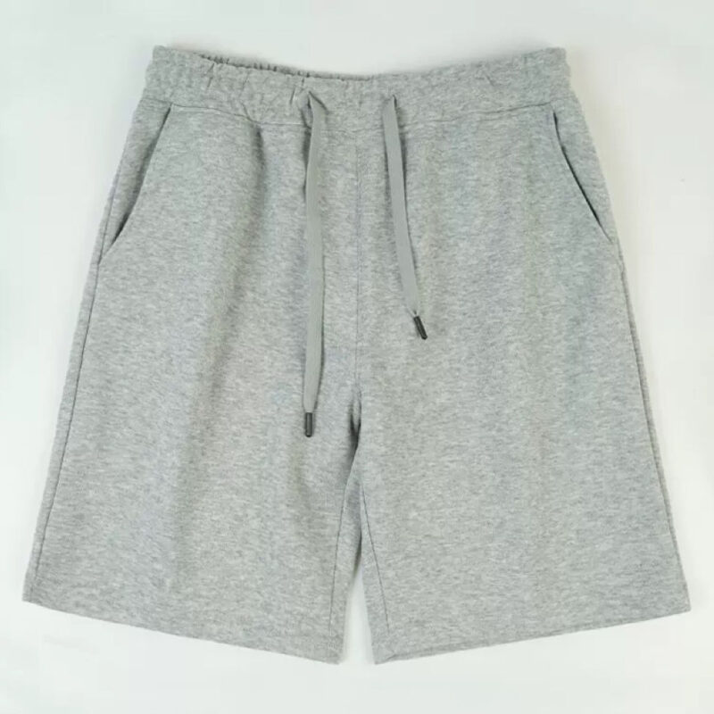 Custom Logo Cotton Sports Gym Shorts for Men Casual Essentials Elastic Waist Mid-Waist Running Pants OEM Service - Image 4