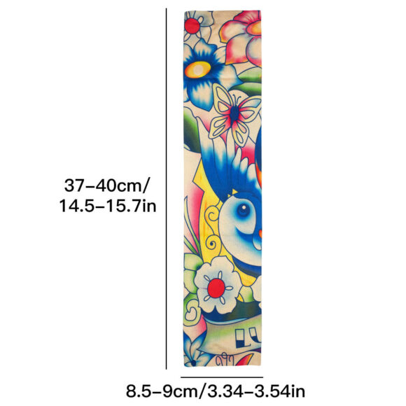 Custom Seamless Tattoo Sun Protection Sleeves Outdoor Sports Golf Seamless Tattoo Sleeves with Logo Prints - Image 6