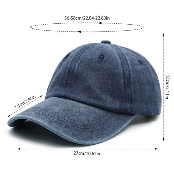 Wholesale Blank Washed Unstructured Low Profile Dad Hat Custom Logo Cotton Solid Strapback Vintage Baseball Cap