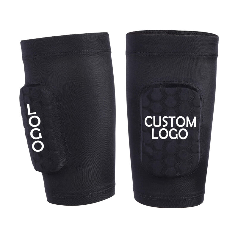 Custom Compression Soccer Leg Guard Football Shin Guards Eva Foam Anti-Slip Calf Sleeves Shin Guards Support Soccer Shin Guards