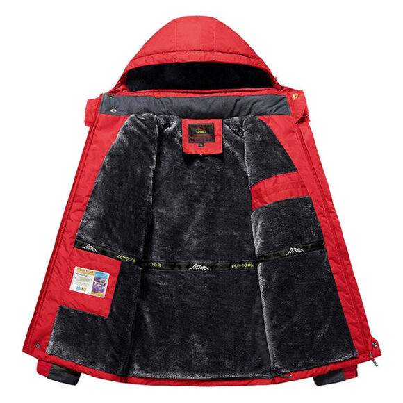 Custom Outdoor Winter Jacket With Hood Men's Jacket Windbreaker Custom Work Jacket Custom - Image 4