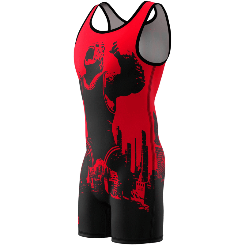 Custom logo Plain Men Wrestling Canada Sublimation White Wrestling Singlet
