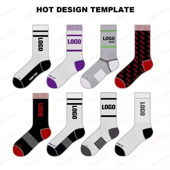 Custom Cushioned Basketball Socks for Men and Women, Premium Sports Socks with Foot Support and Moisture Wicking - Image 5