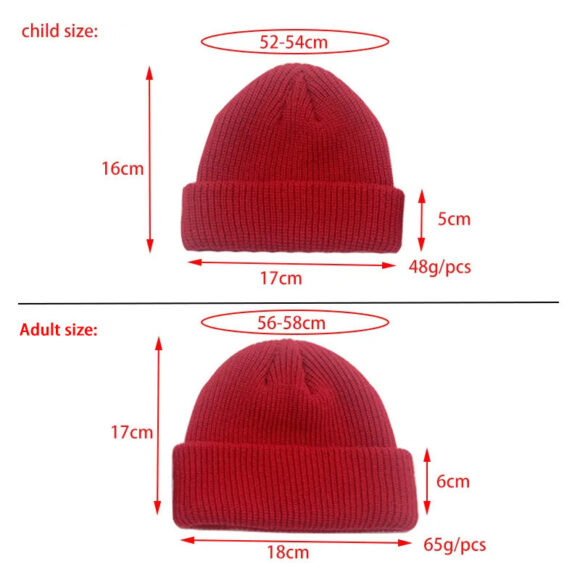 Wholesale Short Cuff Knitted Fisherman Beanie Cap Custom Private Label Logo Acrylic Knitted Hat for Men Women Kids Children - Image 3