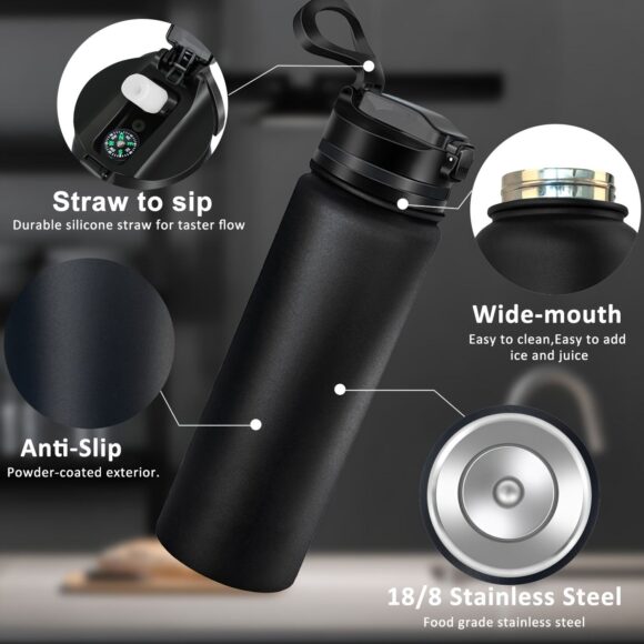 Outdoor Cartridge Camping Stainless Steel Portable Direct Drinking Insulated Cup Water Purification Cup Water Bottle Filter - Image 2