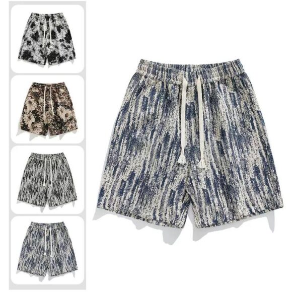 OEM/ODM Men's Holiday Style Embroidered Shorts Custom Logo Breathable Casual Beach Loose Sports Shorts For Men - Image 3