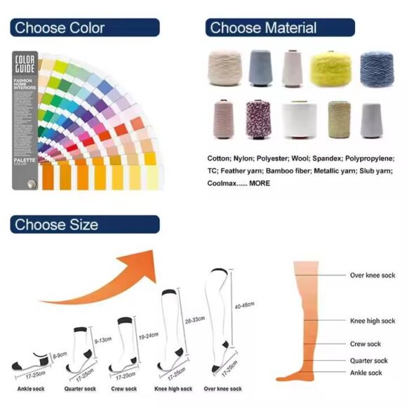 Custom Cushioned Basketball Socks for Men and Women, Premium Sports Socks with Foot Support and Moisture Wicking - Image 4