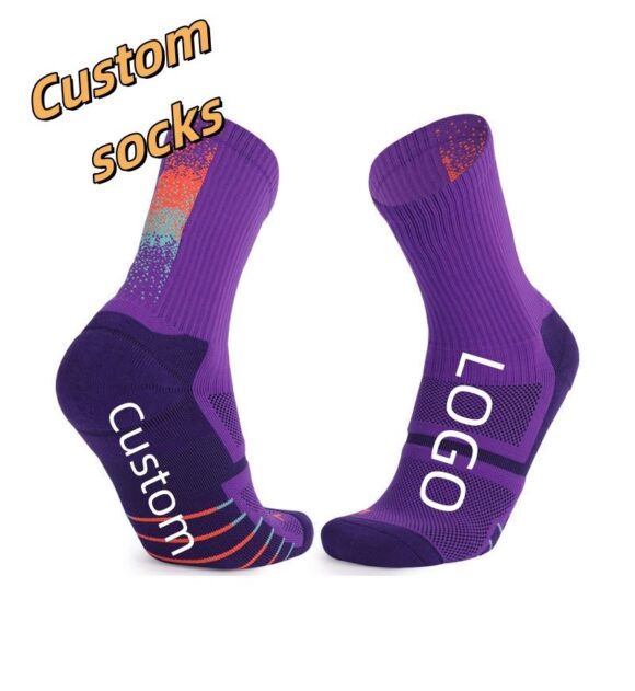 Professional Factory High Quality Cotton Crew Socks Custom Logo Free Design Package Low MOQ Anti-bacterial Function For Gym Use - Image 2