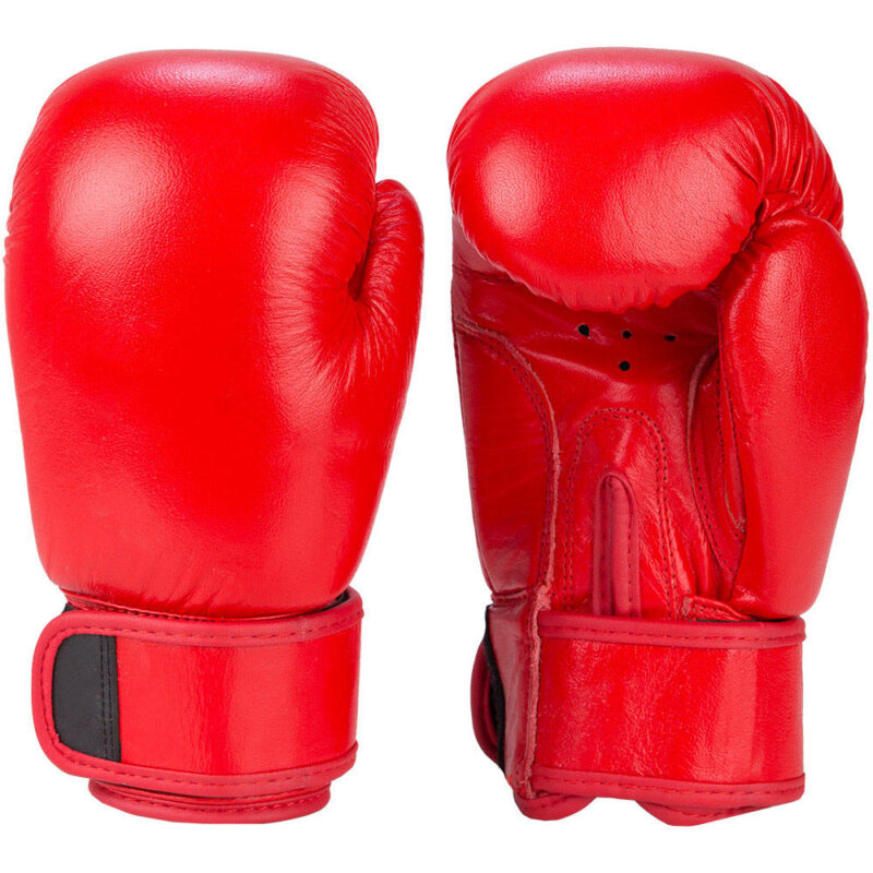 Boxing Gloves Training Kickboxing Martial Art Leather Boxing Top Quality Red Custom Packaging PU Adults Training Equipment Pk