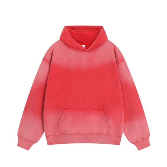 High Quality Factory Wholesale Custom Logo 400gsm Cotton Blend Unisex Oversized Drop Shoulder Acid Washed Hoodies For Men Women - Image 4