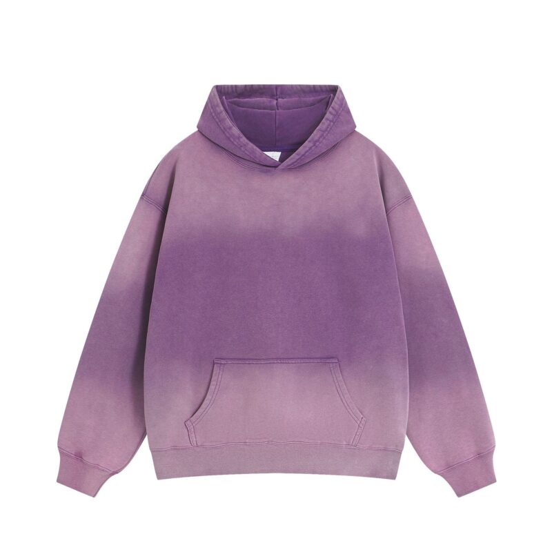 High Quality Factory Wholesale Custom Logo 400gsm Cotton Blend Unisex Oversized Drop Shoulder Acid Washed Hoodies For Men Women