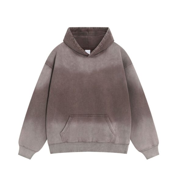 High Quality Factory Wholesale Custom Logo 400gsm Cotton Blend Unisex Oversized Drop Shoulder Acid Washed Hoodies For Men Women - Image 6