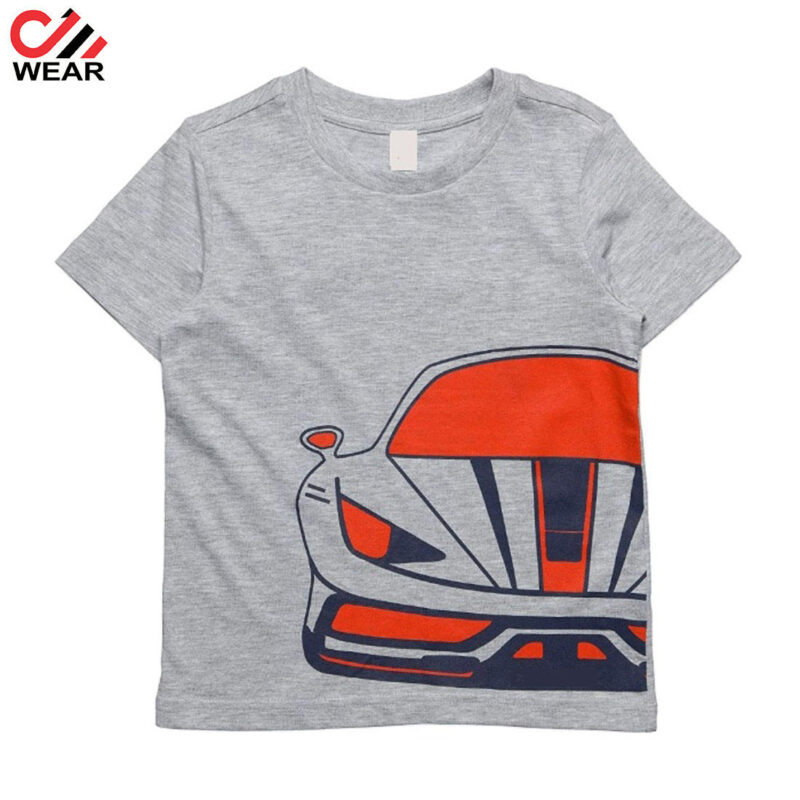 Wholesale custom printed Short Sleeve Kids T-shirt boys girls t shirts